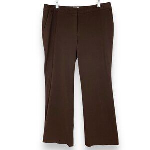 Semantiks Slacks Brown Sz 12 Women Straight Leg Pants Trousers Office‎ Interview